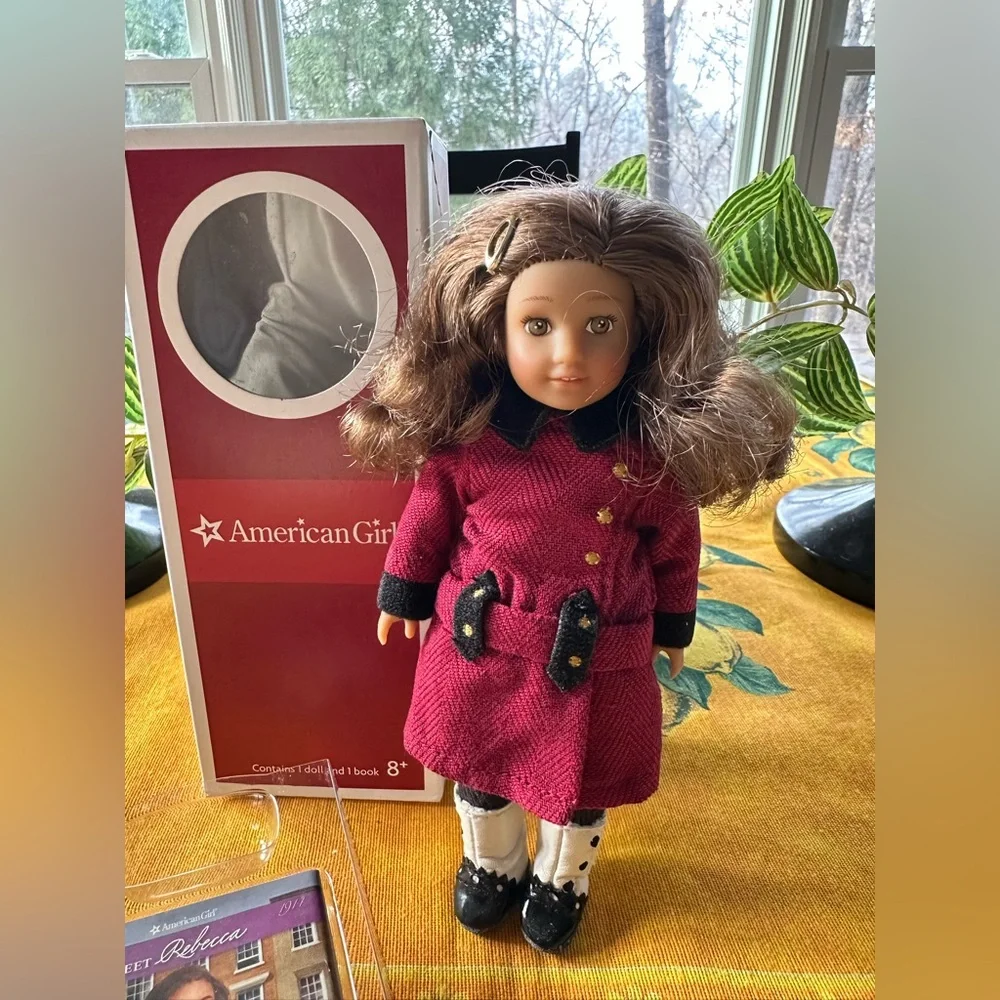 Vintage American Girl Mini Rebecca Doll 6” With Box Book Retired NWT